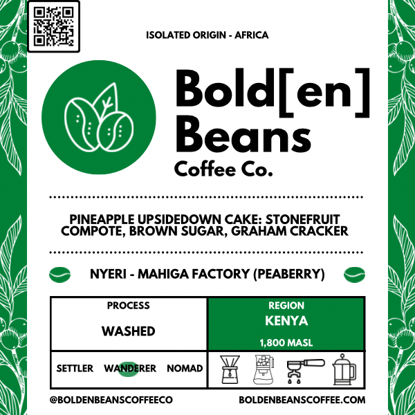 Nyeri, Mahiga Factory (Kenya)